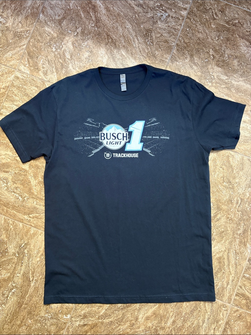 Next Level Apparel Black Busch Light Trackhouse Graphic Tee